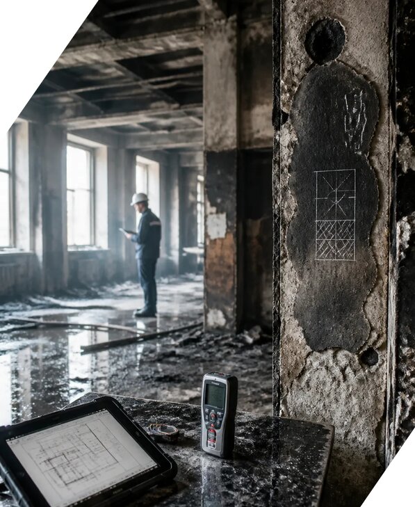 Обследование зданий после пожара в Ртищеве от 15323 р. | ЭкспертизаРоссия