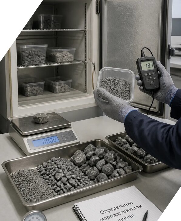 Определение морозостойкости щебня в Ртищеве от 3575 р. | ЭкспертизаРоссия